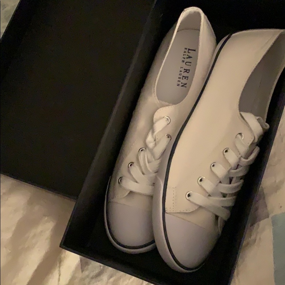 Ralph Lauren Polly Sneaker (White)